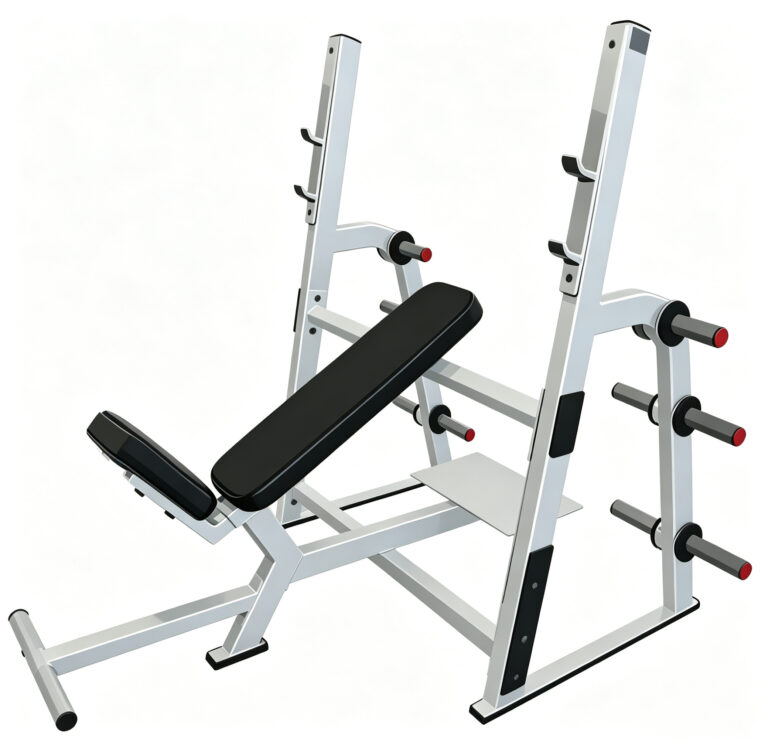 美国星驰STAR TRAC 上斜推胸 Olympic Bench Incline 方管